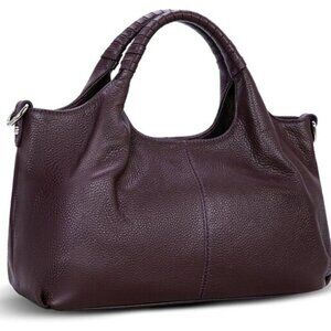 🆕Women Violet Genuine Leather Shoulder Bags Purses Satchel Designer Handbags